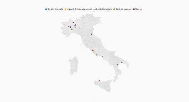 aree nucleari in Italia
